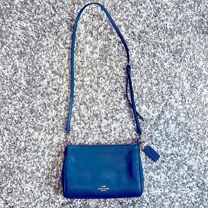 Coach pebbled leather crossbody